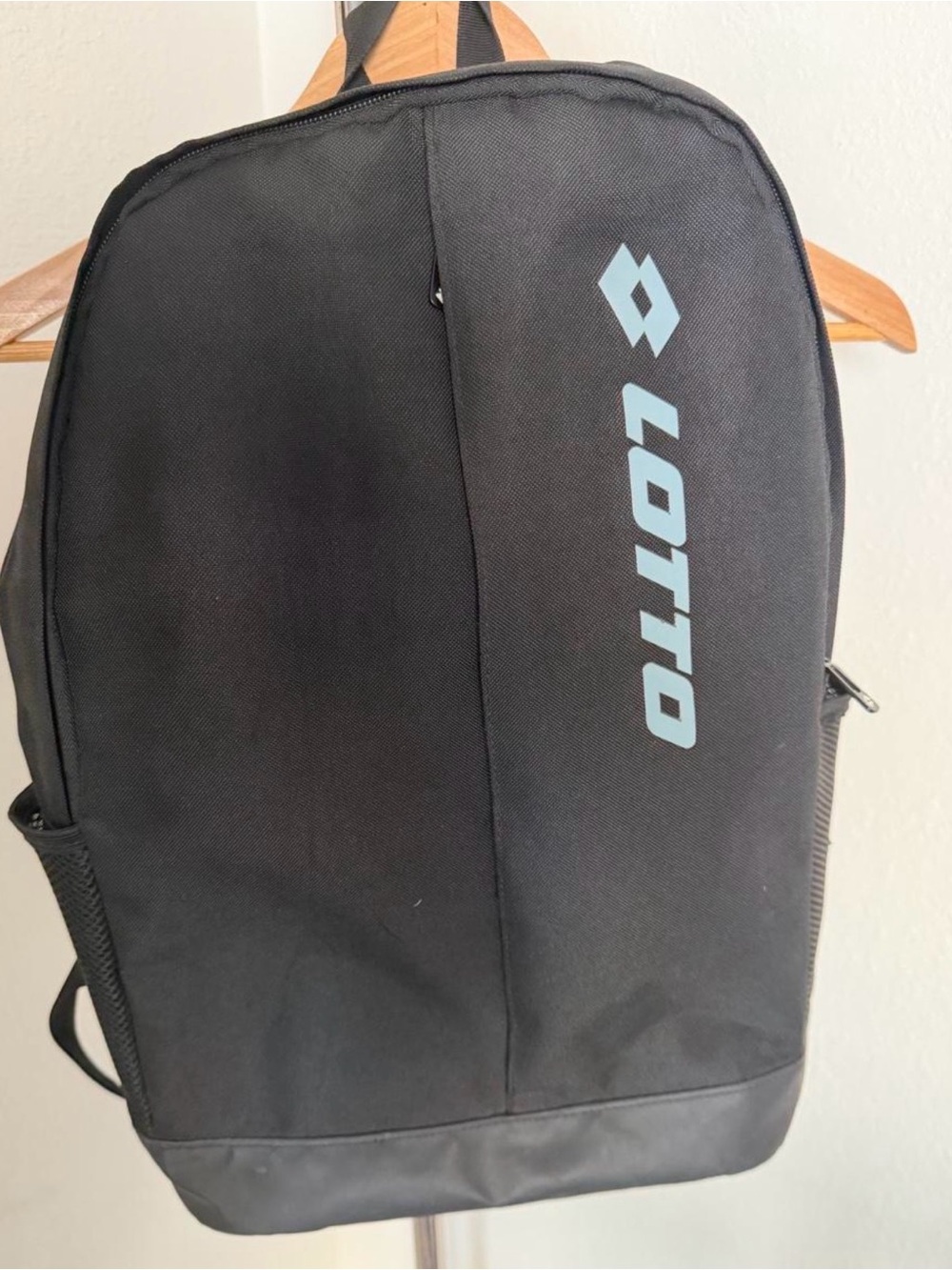 LOTTO Black Backpack with Logo